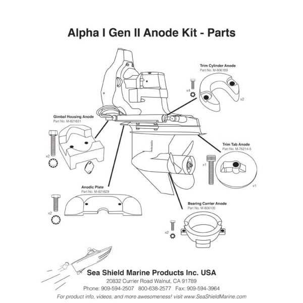 mercruiser alpha one gen 2 outdrive parts diagram