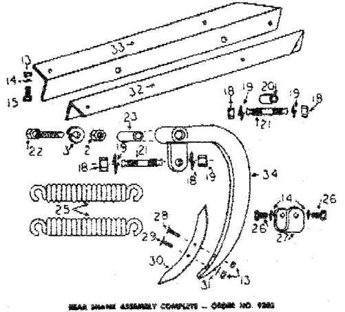 chisel plow parts diagram