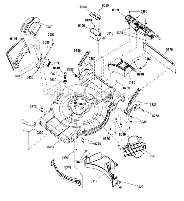 murray lawn mower deck parts diagram