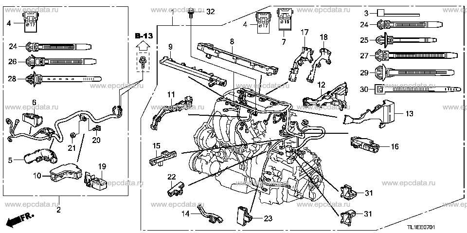 2008 honda accord engine parts diagram