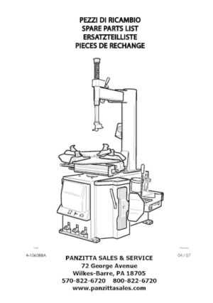 corghi tire machine parts diagram