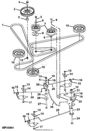 john deere 48 deck parts diagram