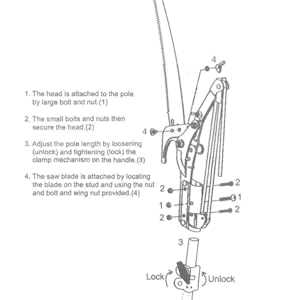 fiskars pole saw parts diagram