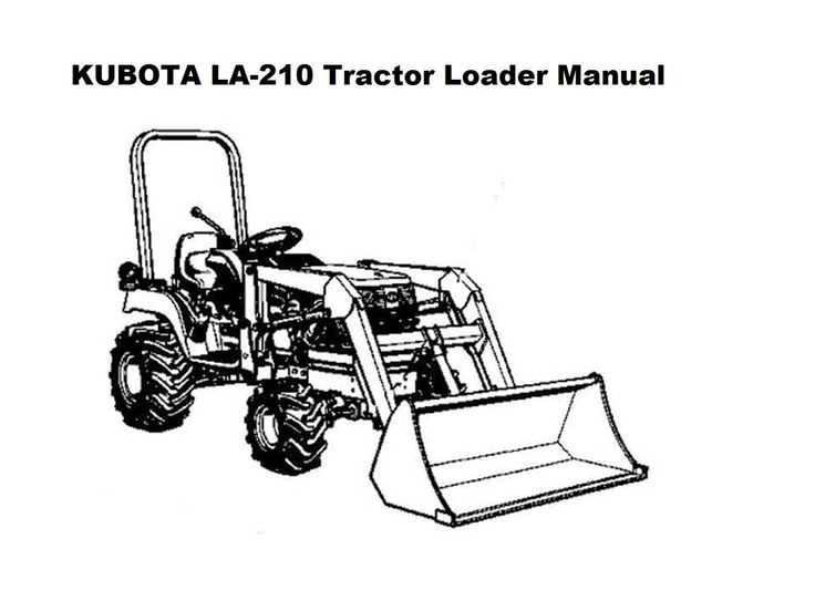 kubota loader parts diagram