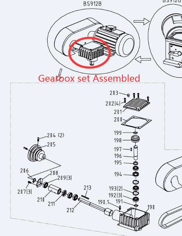 bandsaw parts diagram