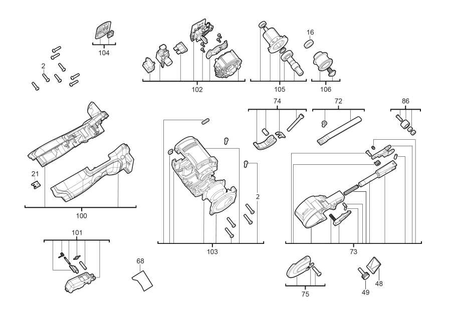 milwaukee sawzall parts diagram