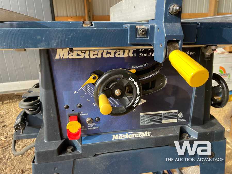 mastercraft table saw parts diagram