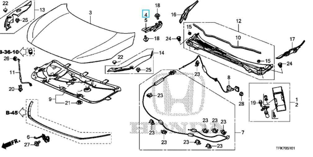 honda civic interior parts diagram