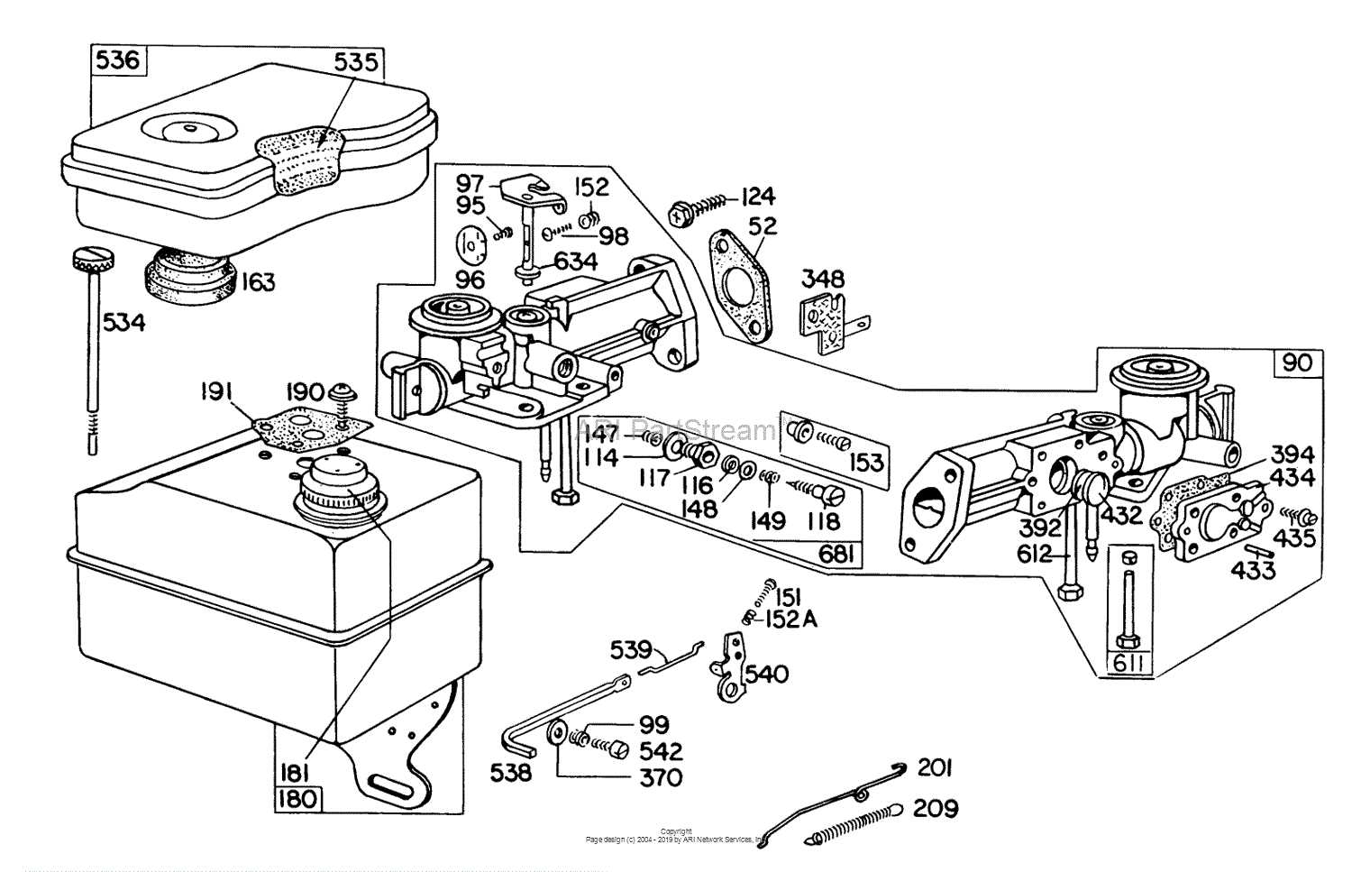 briggs and stratton merry tiller parts diagram