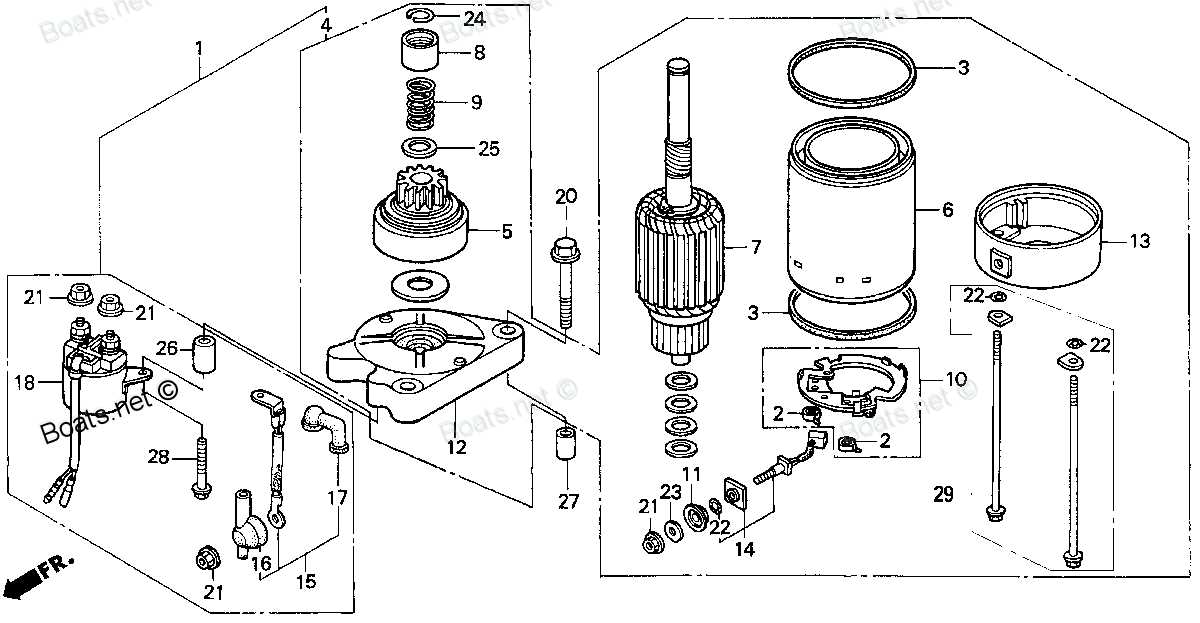 honda outboard parts diagram