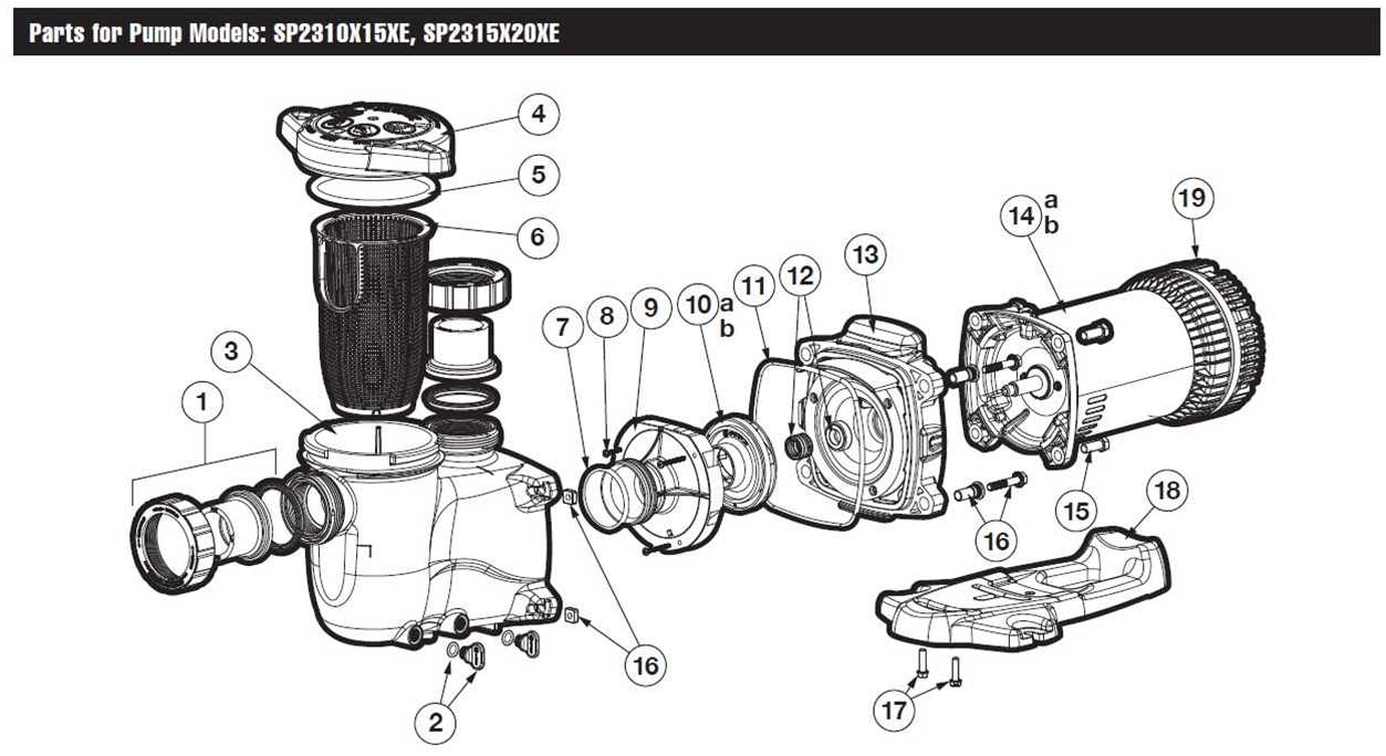 hayward northstar pump parts diagram