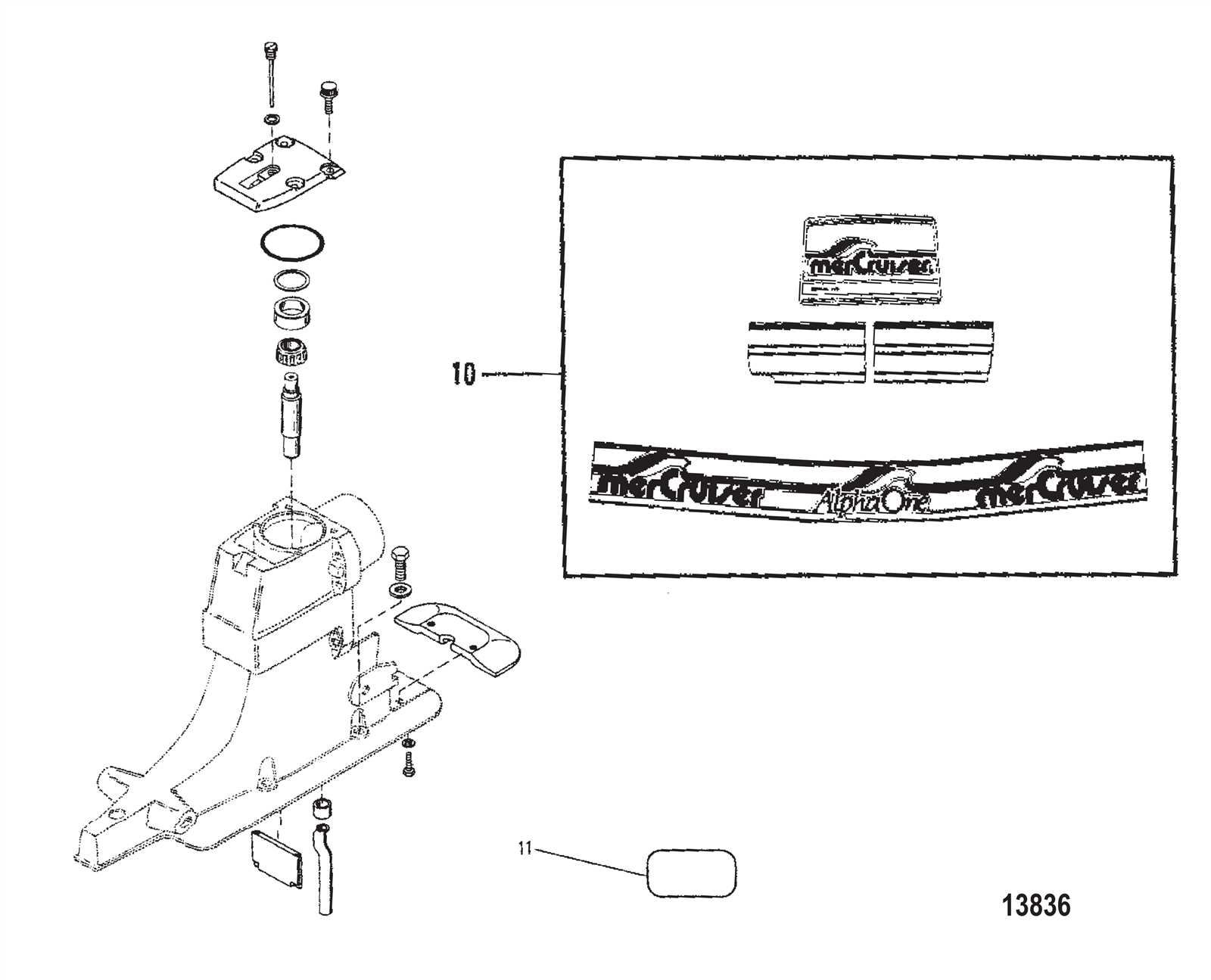 mercruiser alpha one gen 1 parts diagram
