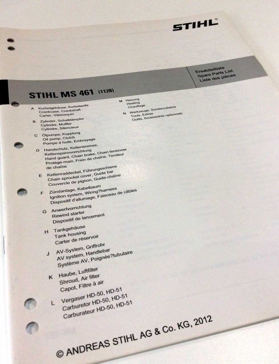 ms 461 parts diagram