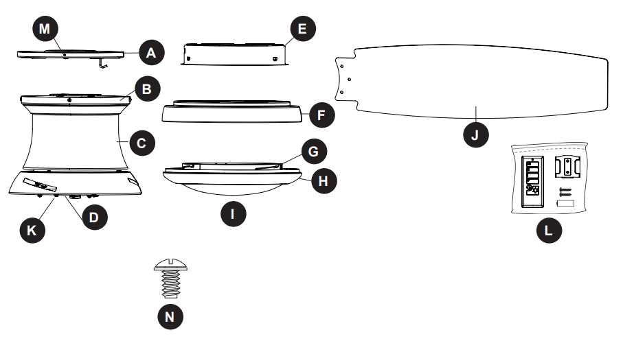 harbor breeze ceiling fan parts diagram