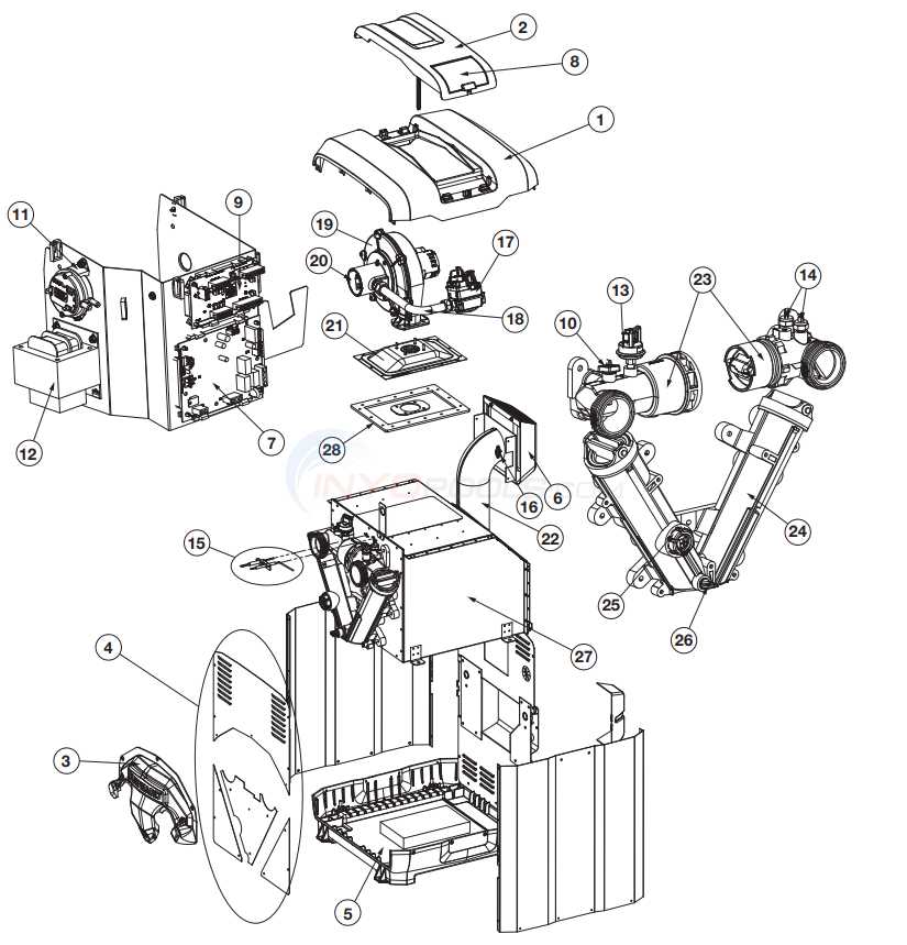 hayward heater parts diagram