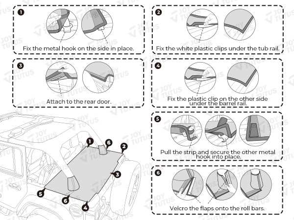 jeep jk soft top parts diagram