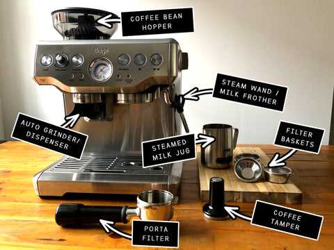 breville espresso machine parts diagram