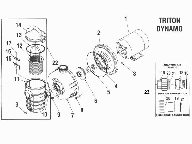 above ground pool pump parts diagram