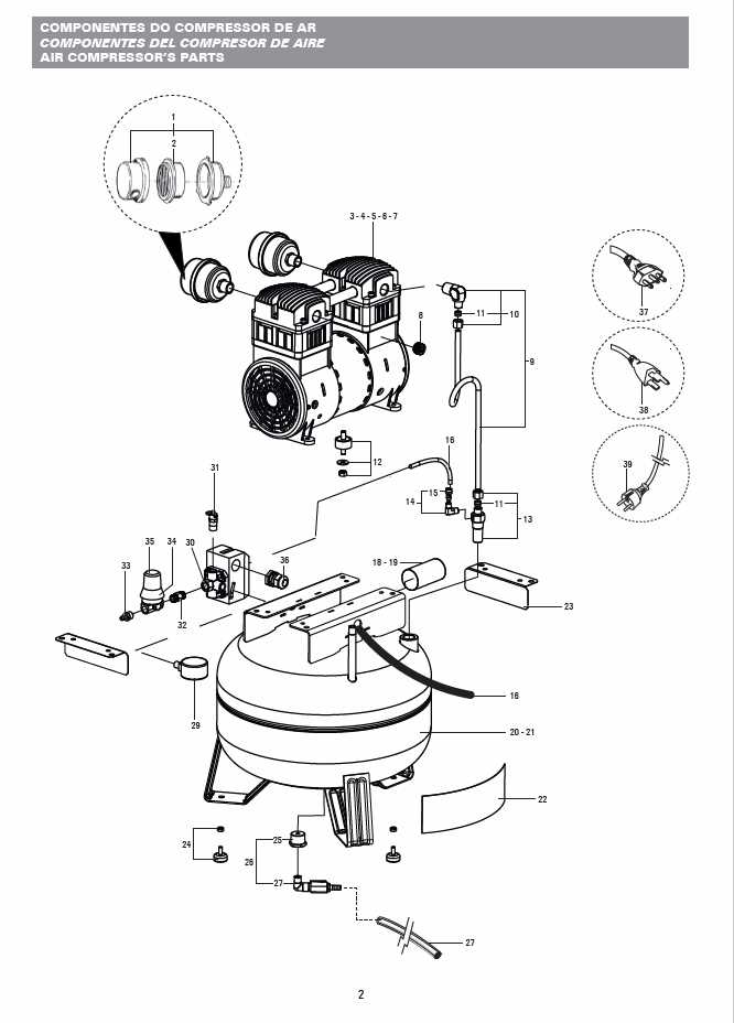 bostitch air compressor parts diagram