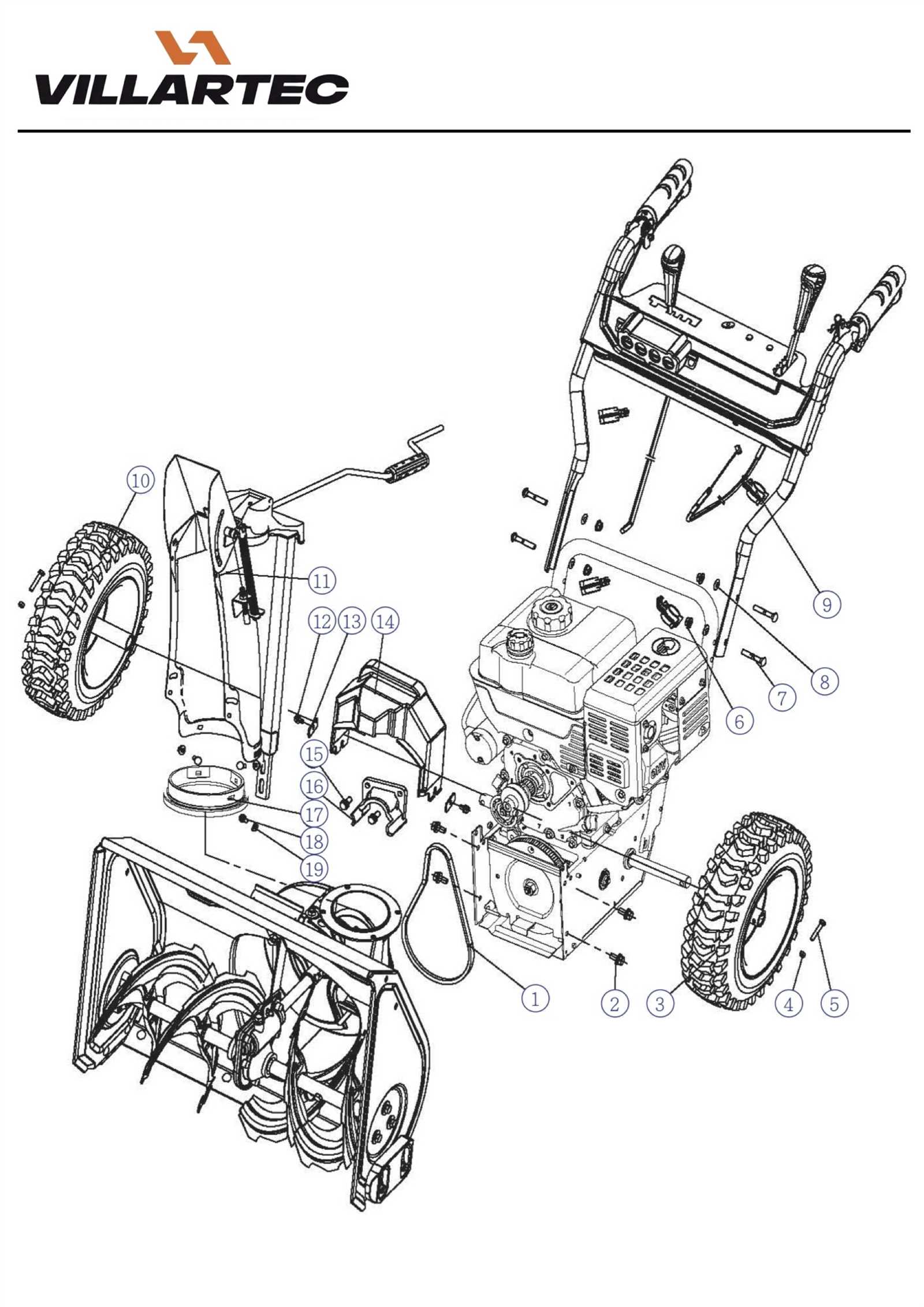 mtd snowblower parts diagrams