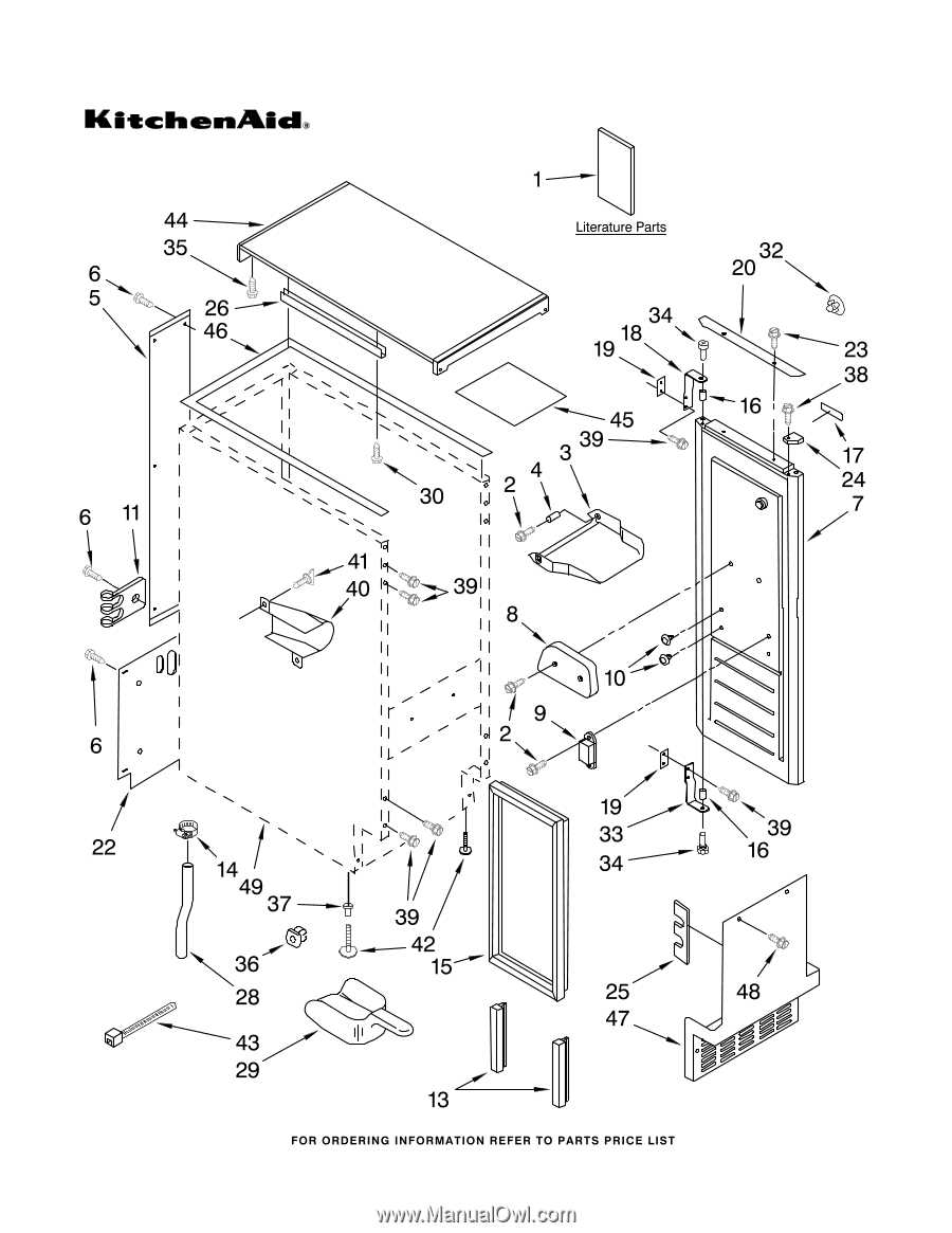 kitchen aid parts diagram