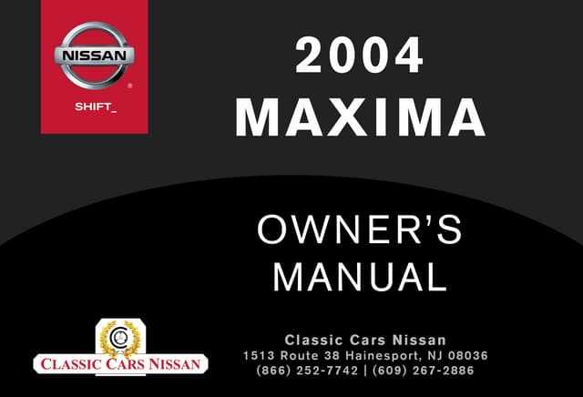 2004 nissan maxima parts diagram