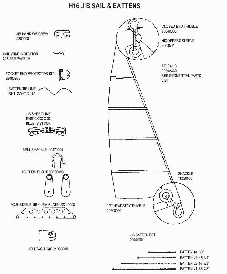 hobie cat parts diagram