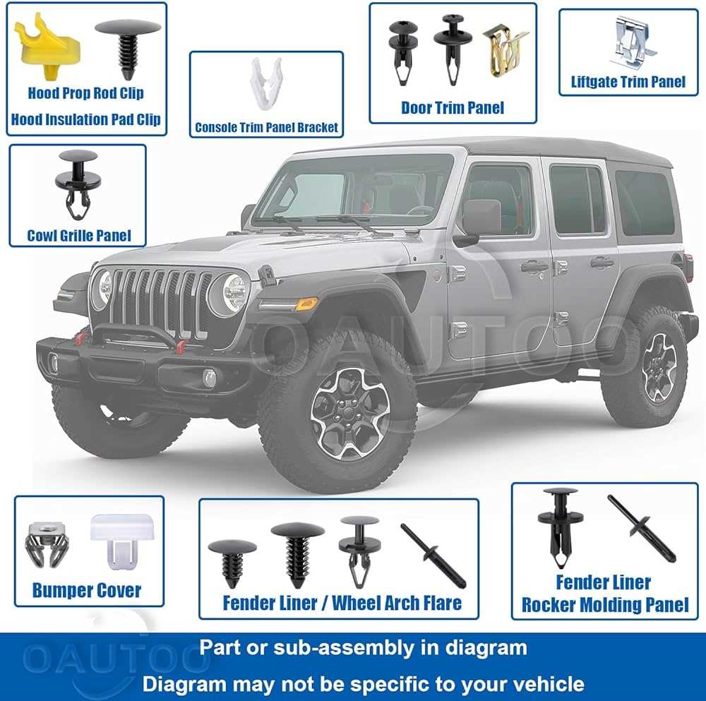 jeep wrangler body parts diagram