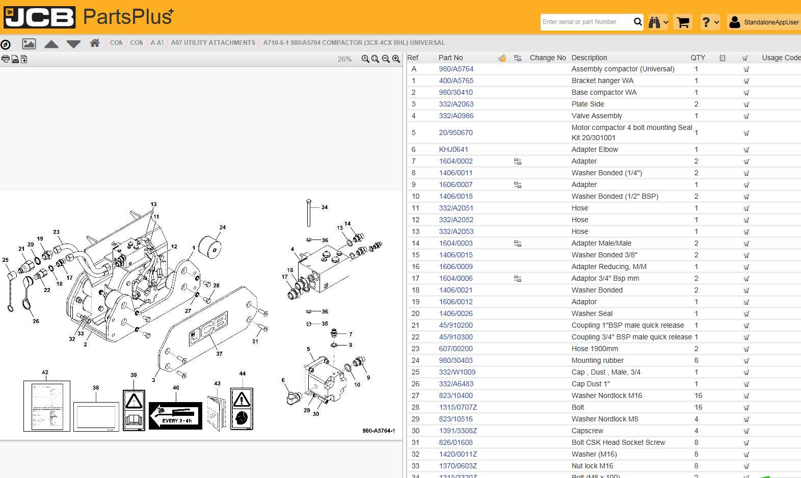 jcb skid steer parts diagram