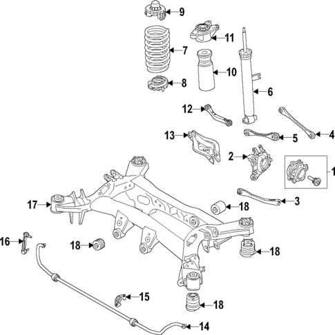 bmw rear suspension parts diagram