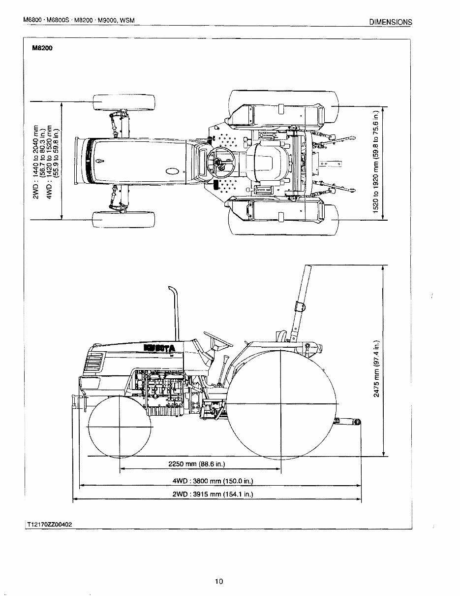 kubota m9000 parts diagram