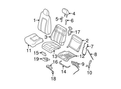 ford seat parts diagram