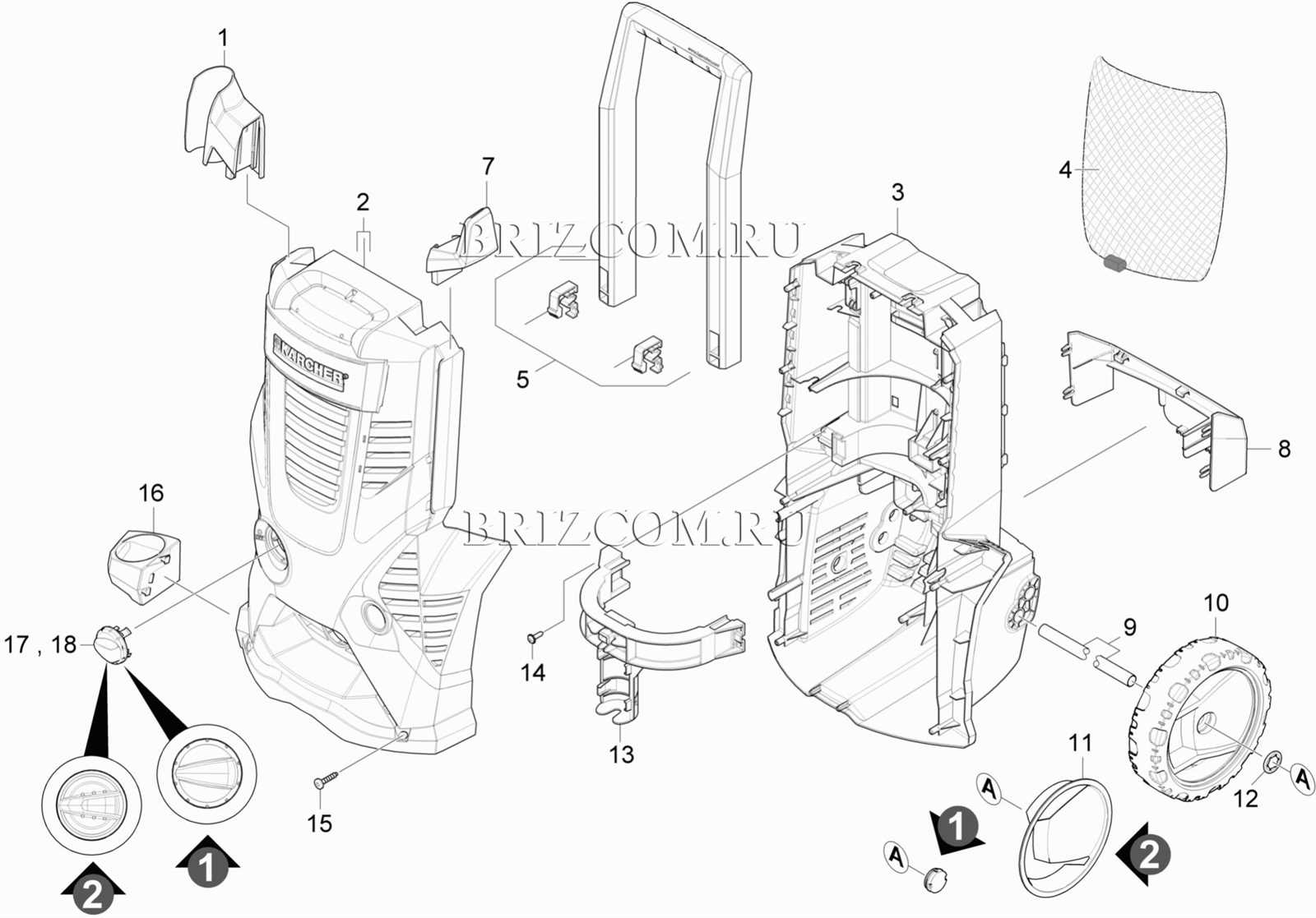 karcher k5 pressure washer parts diagram