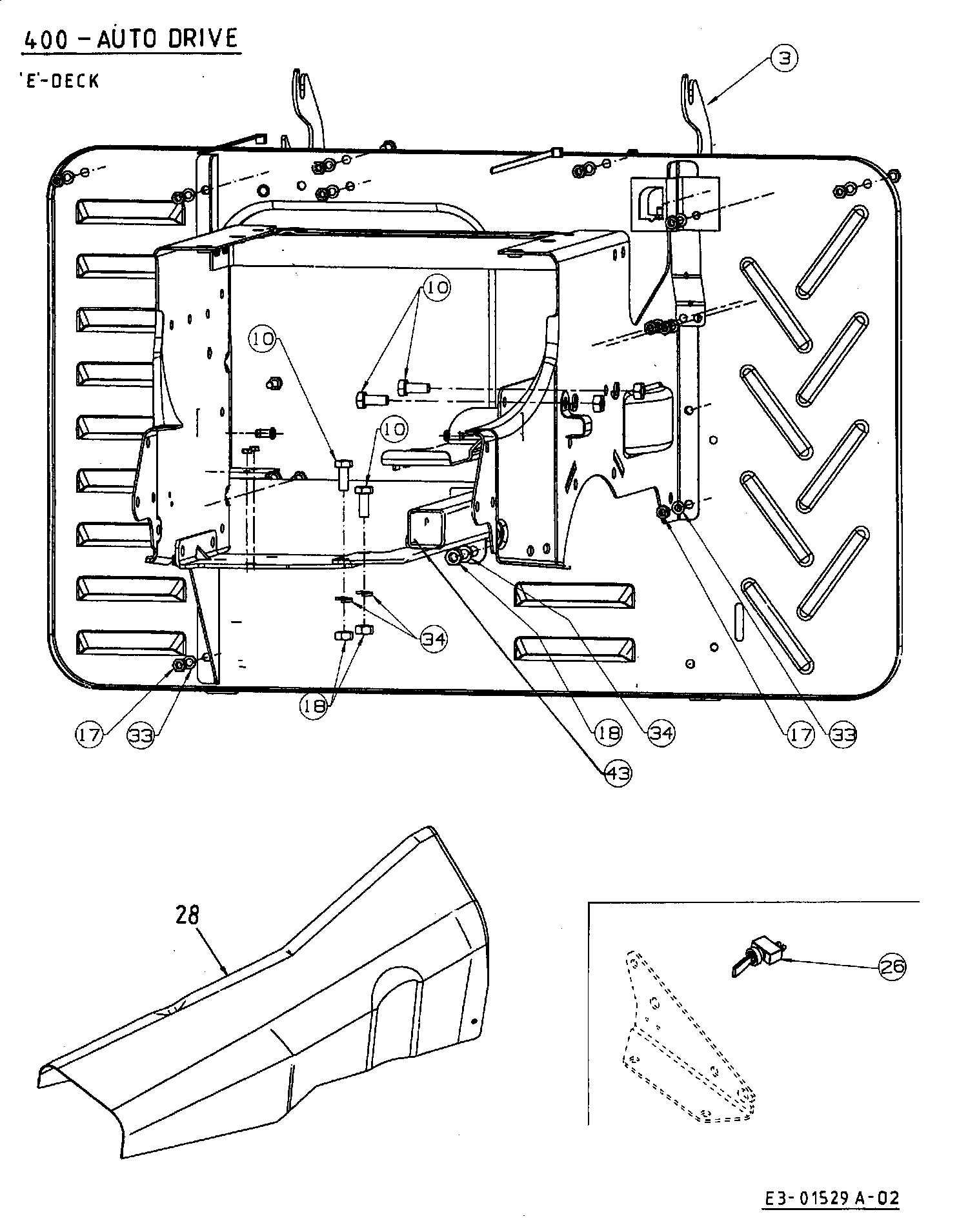 john deere 0125a parts diagram