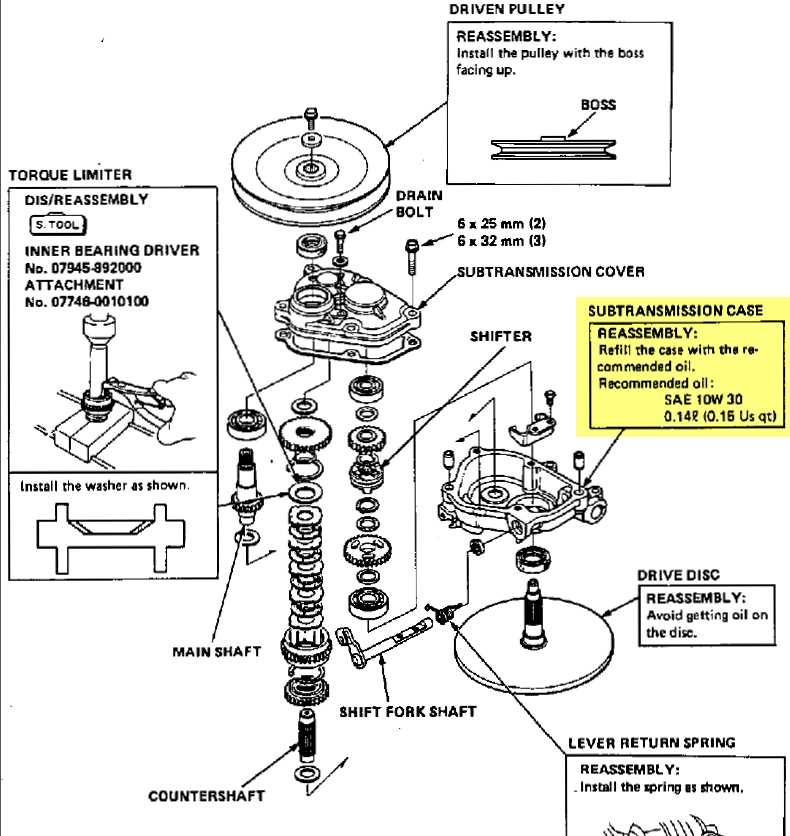 honda hs55 parts diagram