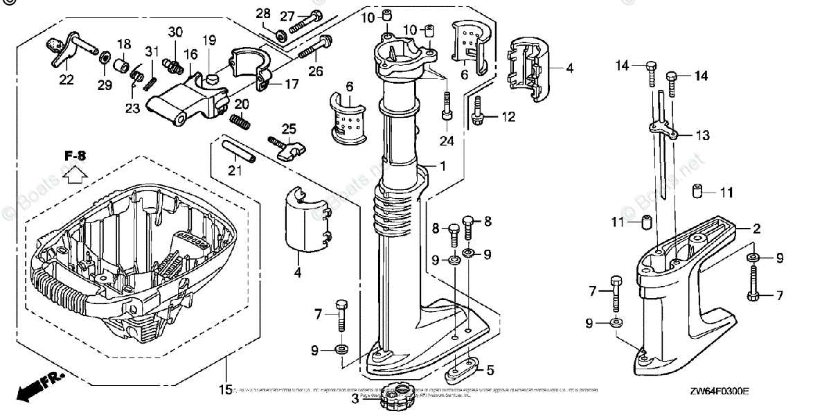 honda 40 hp outboard parts diagram