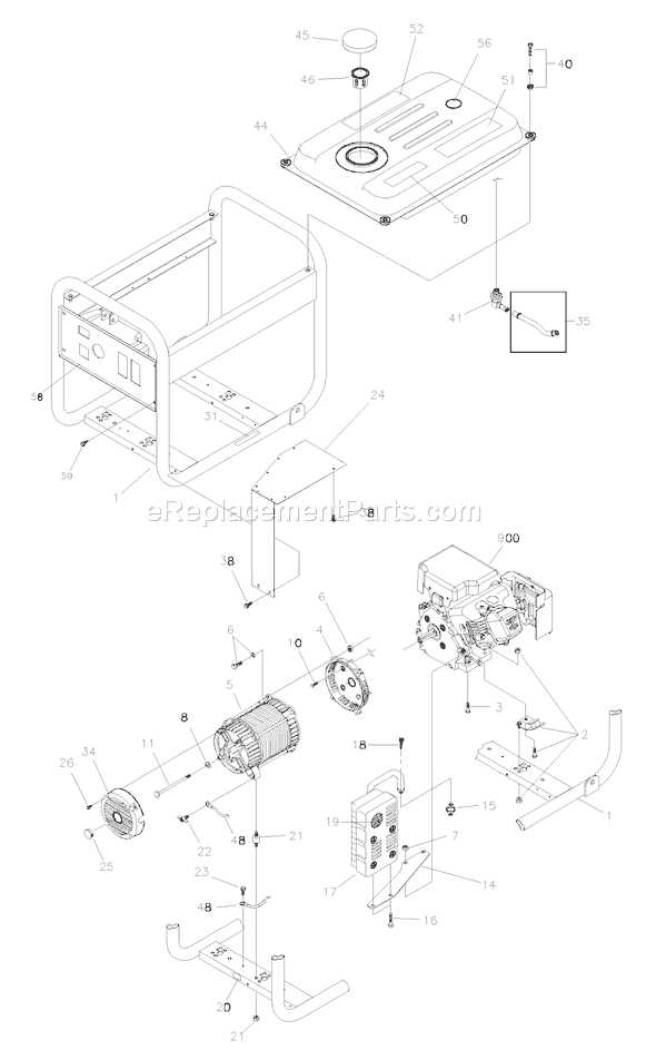 briggs and stratton generator parts diagram