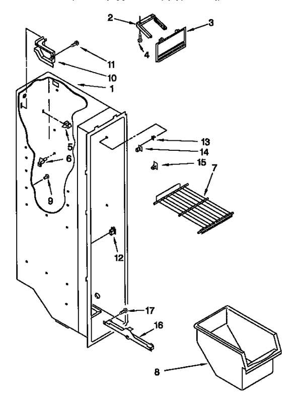 kenmore side by side refrigerator parts diagram