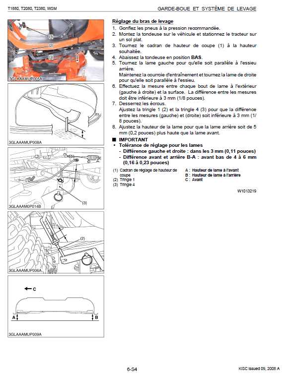 kubota t2380 parts diagram