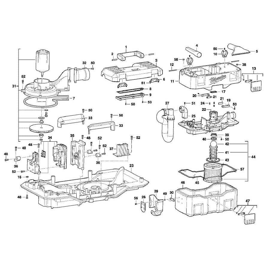 milwaukee multi tool parts diagram