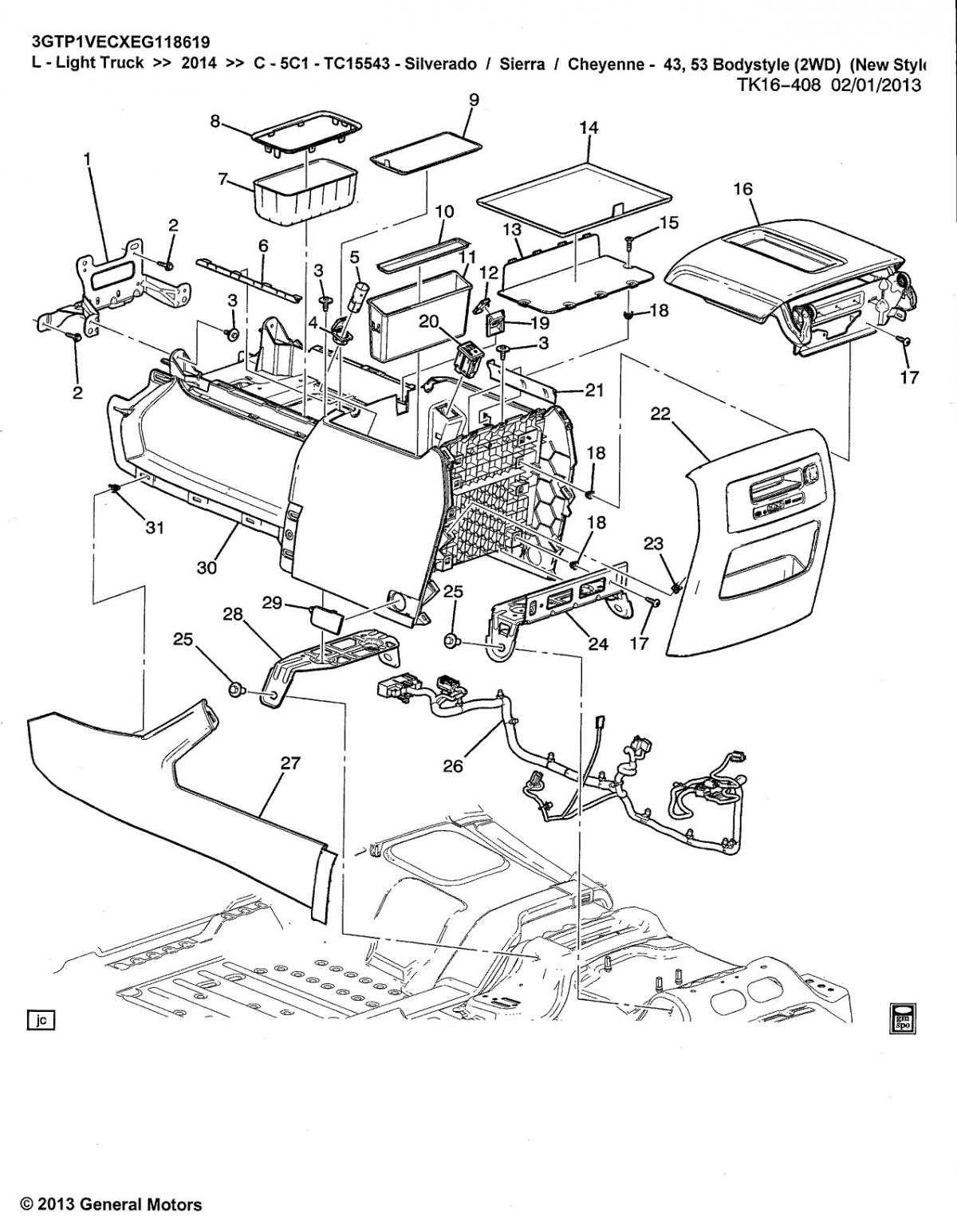 gmc truck parts diagram