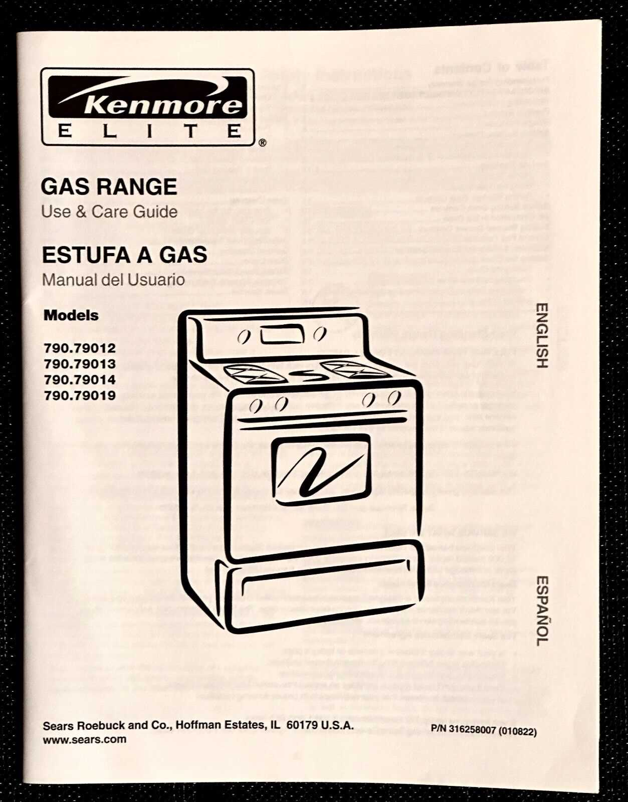 kenmore elite gas range parts diagram