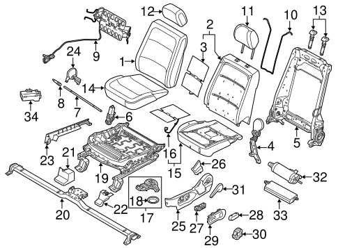 ford seat parts diagram