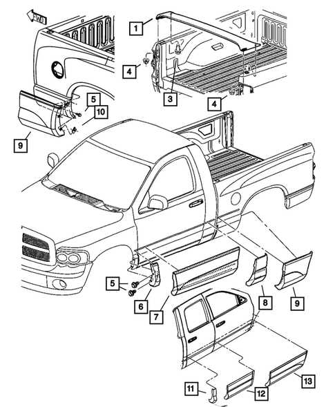 2007 dodge ram 1500 parts diagram