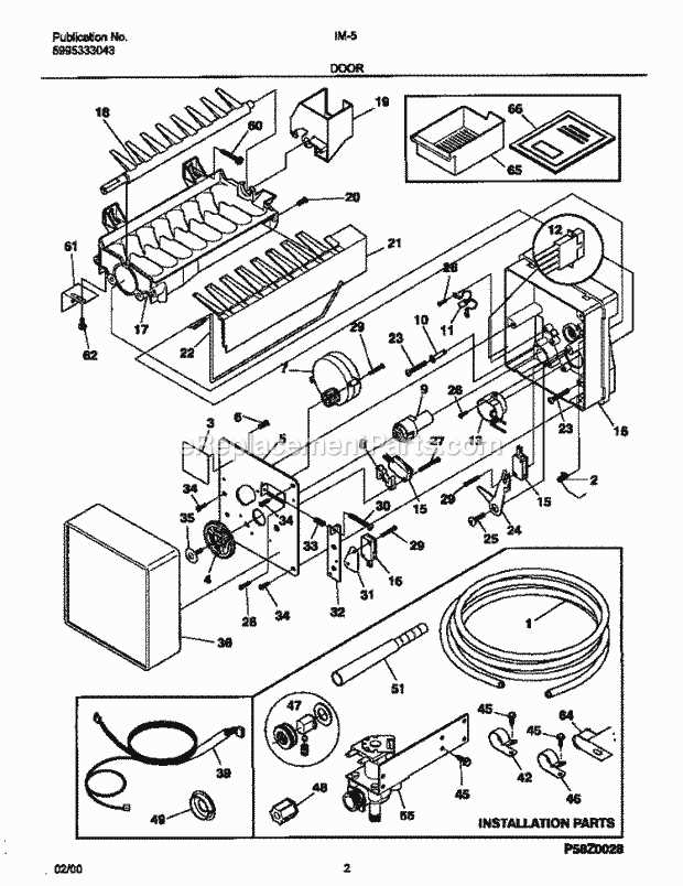 frigidaire portable ice maker parts diagram