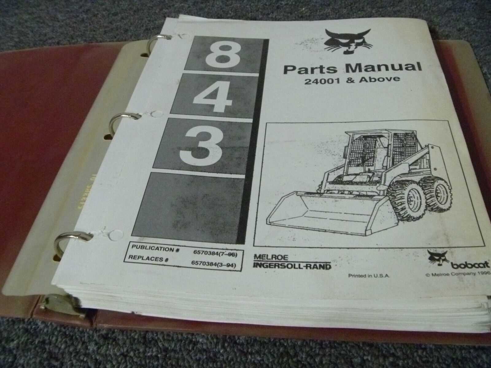 bobcat 843 parts diagram