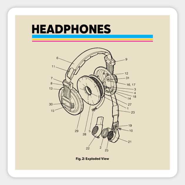 headphone parts diagram