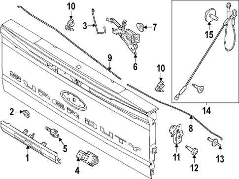 ford tailgate parts diagram