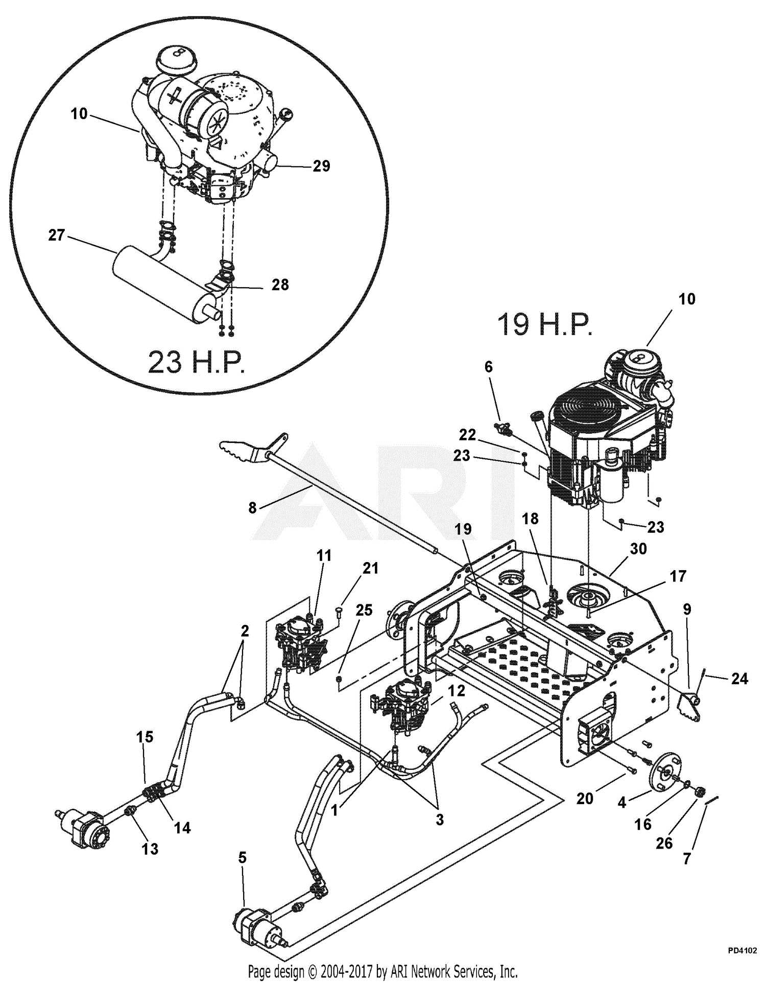 23 hp kawasaki engine parts diagram