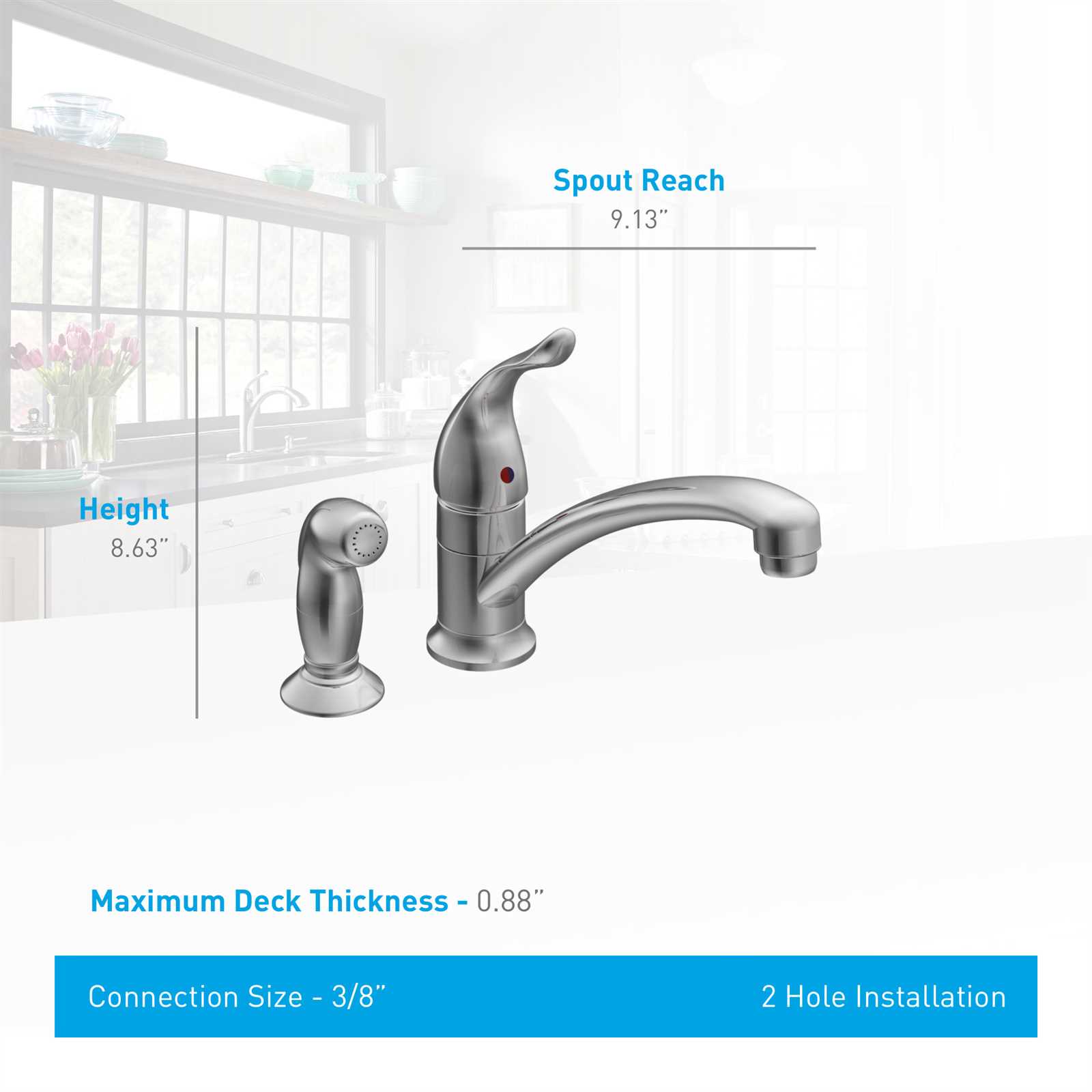 moen chateau kitchen faucet parts diagram